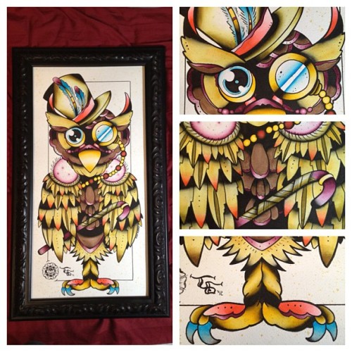  painting owl tattooflash tattoos Taken with instagram 