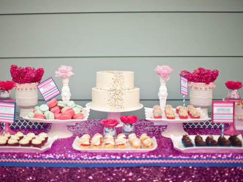 Confetti Dessert Table Source thecakebar Posted 2 months ago