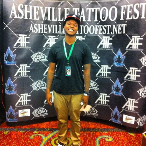 Paperfrank At His First Tattoo Convention Asheville Taken With Instagram