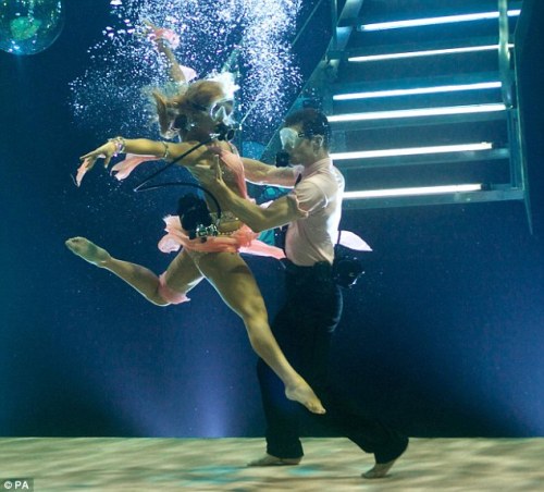 Strictly Come Snorkling Harry Judd and Aliona Vilani take their routine 