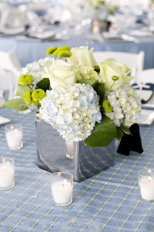 Beautiful hydrangea center piece Hydrangea Flower Center Piece Wedding 