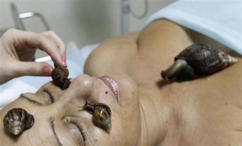 (via Snails inadvertantly massage woman’s face - Boing Boing)
