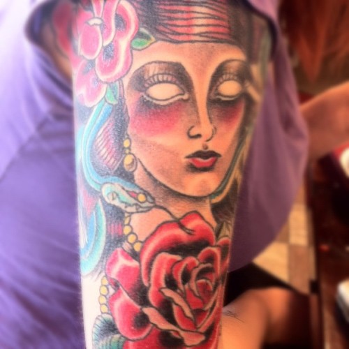 Hey guys Here is my Medusa tattoo done by Kristy Nadel of Landmark Tattoo