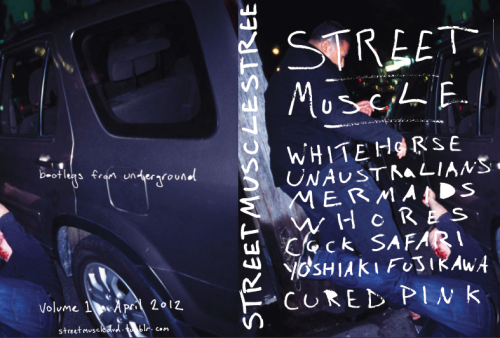 Volume 1 of STREET MUSCLE DVD is available now. It features: Whitehorse (Melb) in some weird bar in Sydney, UnAustralians (Melb) playing a brutal set at the ‘where is music’ festival on Cockatoo Island, Mermaids (Newc) shredding the Summer Vibes festival in Newcastle, Whores dragging it through a sludgy one at Red Rattler, Cock Safari jamming at Vox Cyclops to Danny Sessions, ‘Legendary Japanese Jazz Lord’ Yoshiaki Fujikawa playing a marathon 2 hour set to 3 people in a Jazz Club/hole in the wall in Tokyo (note: has been edited down), and Cured Pink playing in the alley next to Dirty Shirlows for the final show of his residency at Serial Space (apologies in advance to Andrew Mclellan : I only filmed the very end of this amazing set - I chucked it in anyway). 
Cover Photo by Sam Stephenson - http://sam-stephenson.com/