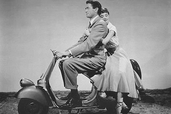 iamsangsouvanh Roman Holiday Gregory Peck and Audrey Hepburn on a Vespa