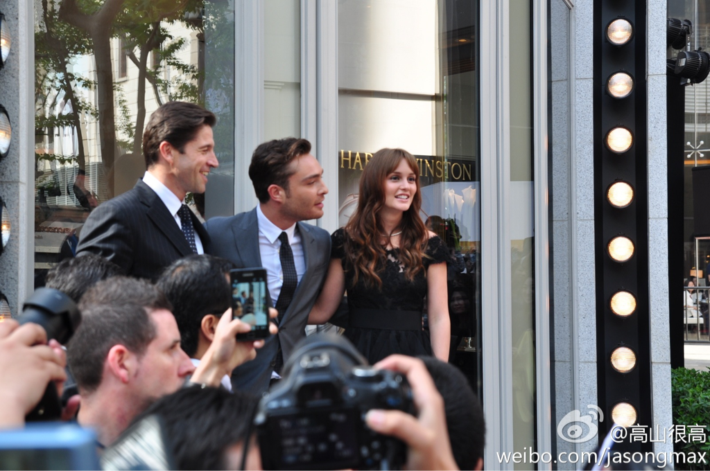 Leighton Meester and Ed Westwick at Shanghai China for Harry Winston 27 04