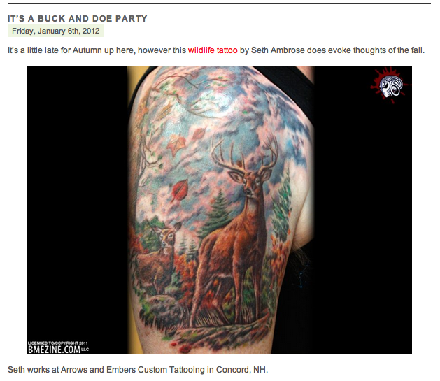 deer tattoo Tumblr