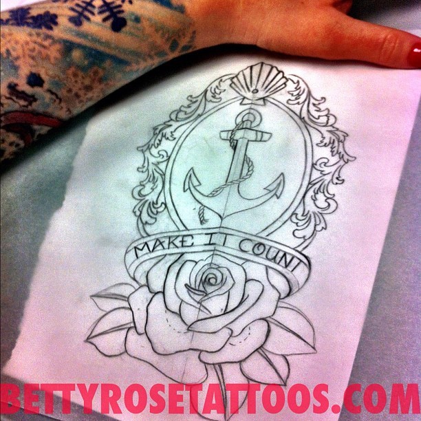 Tags tattooing tattoos sketch shell tattoo rose nautical sailor tattooart 