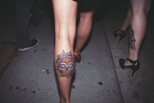 tagged as helloimb0ring tattoo mexican skull