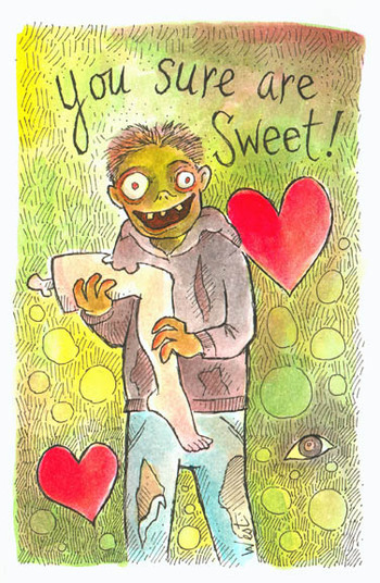 zombify: (via dayoldkate) happy valentine zombie day