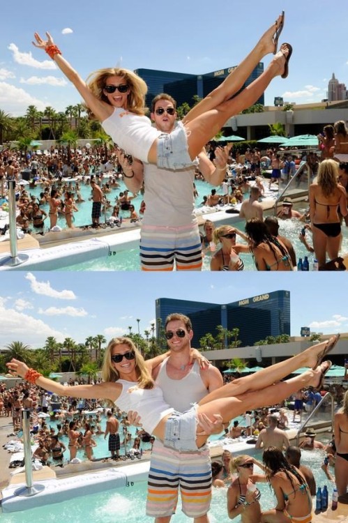 AnnaLynne McCord and Kellan Lutz, at  the Wet Republic pool at the MGM  Grand Hotel/Casino in Las Vegas celebrating her birthday - July 17, 2010AnnaLynne’s  birthday was on July 16.