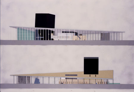 Competition design for the Netherlands Architecture Institute, Rem Koolhaas/OMA, Rotterdam, 1988. Not built. via