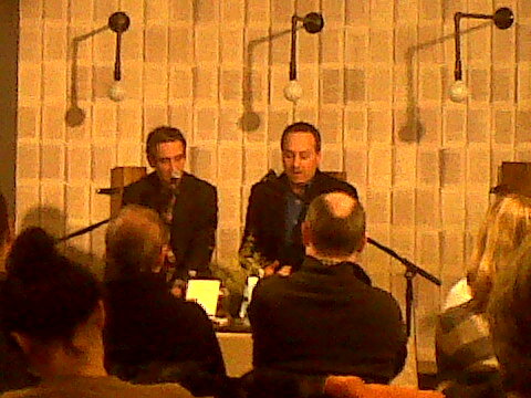 Douglas Rushkoff and Micah Sifry at McNally Jackson
