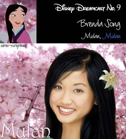Disney Dreamcast No. 9 - Brenda Song as Mulan (made by me) 