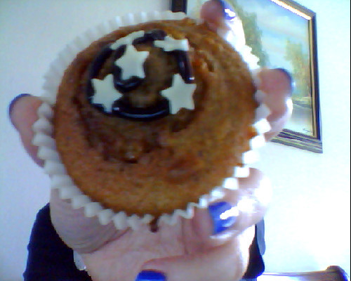 Exploding chocolate cupcake!