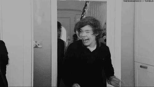  Harry’s reaction when coming home. 