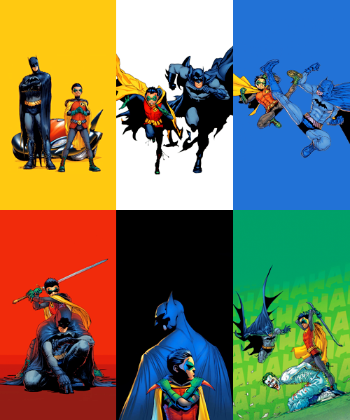  Batman and Robin covers 1, 10, 12, 13, 19, and 22. 