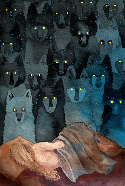 obscurelyluminous: In The Company of Wolves by Caitlin Clarkson 